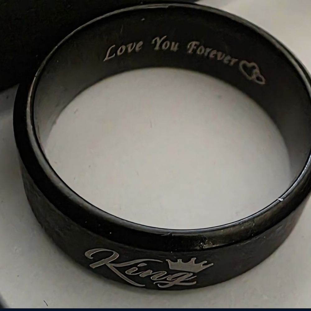 Black King and Queen Rings - Picture 3 of 3